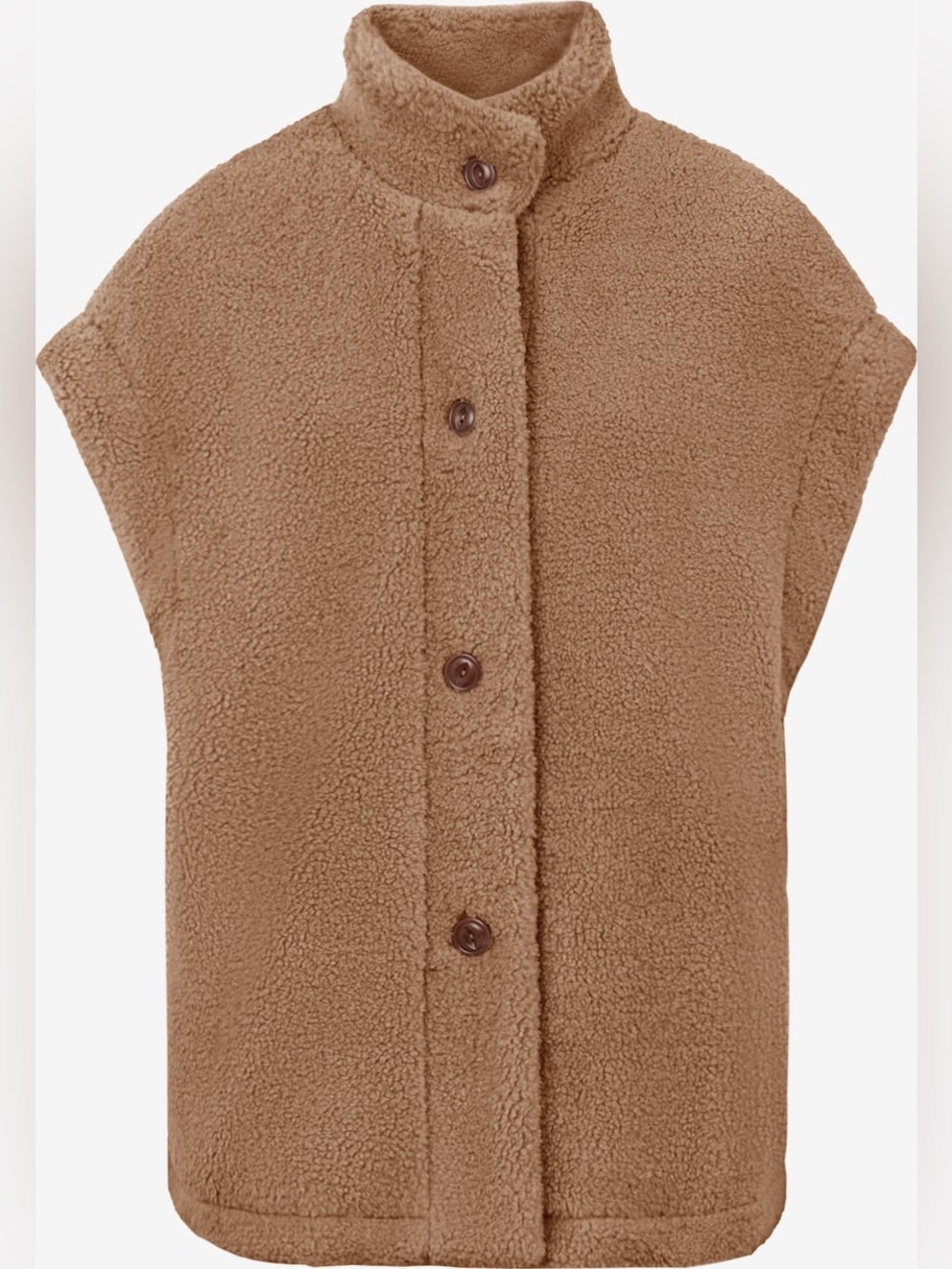 Camel Brown Teddy Sherpa Jacket